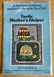 Vintage Yours Truly Patchwork Pattern Turtle Mother's Helper 3713 - Picture 1 of 3
