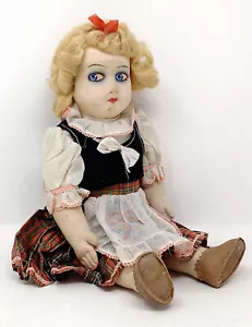 Antique Doll IN Cloth / Years' 30s / Giocattolo da Museo / See Photo - Picture 1 of 20