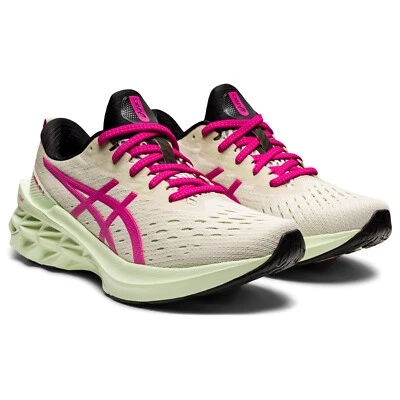 Zapatos para correr ASICS NOVABLAST 2 para mujer, abedul/rosa rave Foto 1 de 4