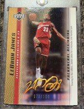 2003-04 Upper Deck LeBron James Phenomenal Beginning Gold FCS Auto /100