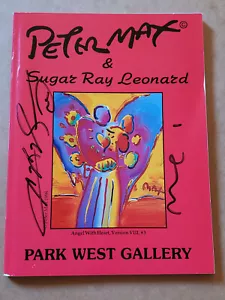 SUGAR RAY LEONARD PETER MAX AUTOGRAPHED ART GALLERY PROGRAM - Picture 1 of 6
