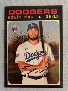 2020 Topps Heritage High Number Chrome /999 Edwin Rios #THC-530 Rookie RC - Picture 1 of 2