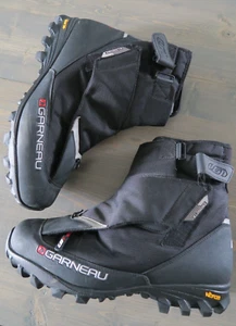 LG Louis Garneau Klondike Men's size US 10 Winter Biking Shoes Boots Boa Black - Picture 1 of 9
