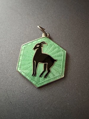 David Andersen Sternzeichen Widder Sterling Silber Emaille Norwegen Norwegisc... - Bild 1 von 4