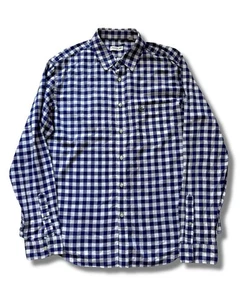 Lacoste Blue & White Checked Long Sleeve Shirt - Men’s Size XL - Picture 1 of 6