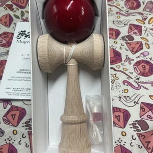 Kendama Mugen Musou Sparkling Wine Red Wooden Toy Iwata Mokko New Old Stock - Picture 1 of 13