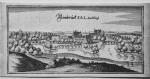 Nienbrück Wendeburg Kreis Peine alter Merian Kupferstich der Erstausgabe 1654 - Picture 1 of 1