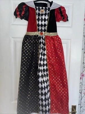 George @ Asda Disney Queen Of Hearts Costume Age 7-8 Years - Image 1 of 4