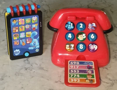 Mattel Vintage 1999 Blue's Clues Phone Friends Electronic Talking Telephone Lot - Image 1 of 4
