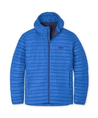 Stio Pinion Down Hooded Jacket Outerwear Cosmic Blue Men’s Size Medium - Image 1 of 4