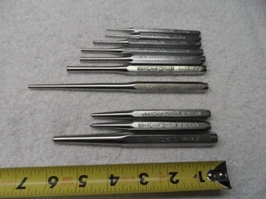 Craftsman Prick Punch Long Set, made in USA - 10 pcs (vintage) - Picture 1 of 17