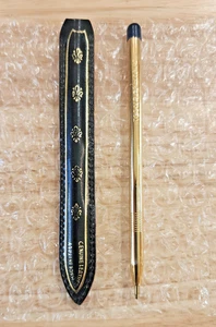 Bolígrafo Tecno Vintage en Estuche de Cuero Hecho en Italia P91 - Imagen 1 de 7