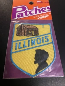 VTG Voyager ILLINOIS “Lincoln” Iron On Patch - Picture 1 of 2