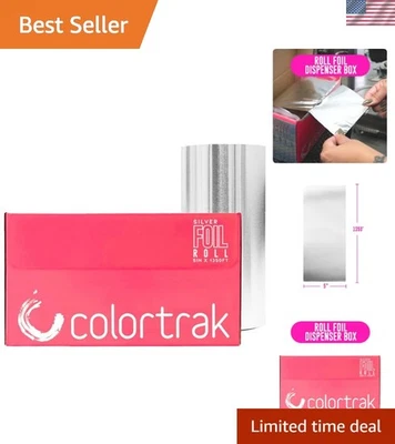 经济型 5 英寸 x 1350 英尺银色高光箔卷适用于沙龙 - 精密切割 — 第 1/4 张图片