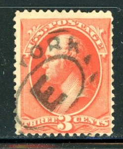 US Scott # 214 - Used - New York Circle "E" Cancel - CV=$50.00        (22-C220) - Picture 1 of 1