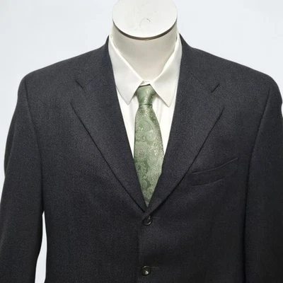 Blazer Lauren Ralph Lauren 100% Lana de Cordero Negro 3 Botones Abrigo Deportivo, Para Hombre 43R Foto 1 de 4