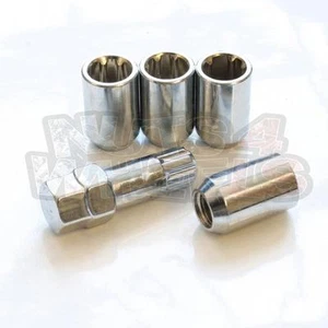 TUNER LOCKING WHEEL NUTS CHROME 12x1.5 fits JAGUAR XF X-TYPE X TYPE S TYPE STYPE - Picture 1 of 1