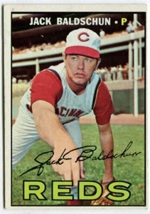 1967 Topps #114 Jack Baldschun Cincinnati Reds - Picture 1 of 2