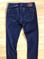 G Star Raw Women's Dark Blue Midge Mid Straight Stretch Denim Jeans W28 x L32