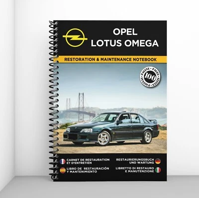 OPEL LOTUS OMEGA : Libretto Di Restauro E Manutenzione - CONSEGNA GRATUITA - Immagine 1 di 4