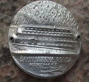 Spindlerova Bouda Krkonose Mountains Czech Ski Lodge Walking Stick Stocknagel  - Picture 1 of 2