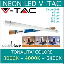 TUBO NEON LED V-Tac Tubo G13 T8  60 90 120 150 cm  LUCE CALDA NATURALE  FREDDA 