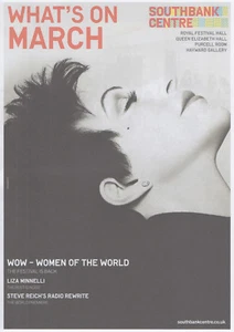 WHAT'S ON SOUTHBANK CENTRE - MARCH 2015 - LIZA MINNELLI COVER - Picture 1 of 1