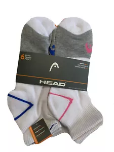 Head Swift Dry Damen Socken 6 Paar (Größe 4-10) weiß grau Polyester knöchelgeschnitten - Bild 1 von 1