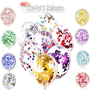 12" Inch Confetti Balloons Glitter Baloons Wedding,Decorations Baby Birthday