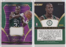 2013-14 Panini Select Select Swatches Purple Prizm /99 Xavier McDaniel #90