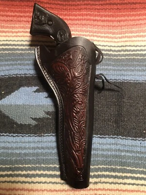 Fits Ruger Wrangler & Single Six & Nine 22Cal 6 1/2 Western Leather Slim Holster - Image 1 of 4