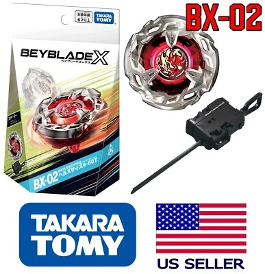 Takara Tomy Beyblade X BX-02 HELLS SCYTHE 4-60T Hellsscythe Starter Foto 1 de 4