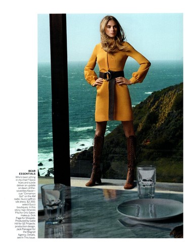 Cara Delevingne Gucci Dress 70's Flavor Cinnamon Girl magazine CLIPPING photo