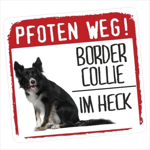 Auto Aufkleber REFLECTIVE BORDER COLLIE 2 PFOTEN WEG Hunde BY SIVIWONDER - Bild 1 von 1