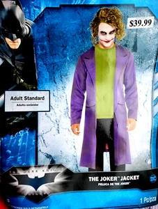 The Joker Jacket Adult Standard Halloween Dark Knight Trilogy - Picture 1 of 3