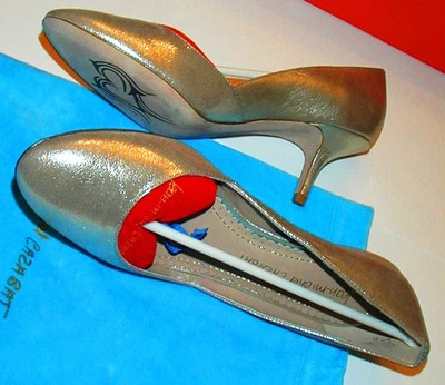 Новый в коробке женщины 7 Jean-Michel Cazabat дизайнер насосы 2,5 каблуки туфли блестящий золото  - Изображение 1 из 4