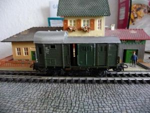 Märklin 310/1 - alter Zugbegleitwagen in OVP, Metall Schiebetüren und Unterbau - Bild 1 von 11