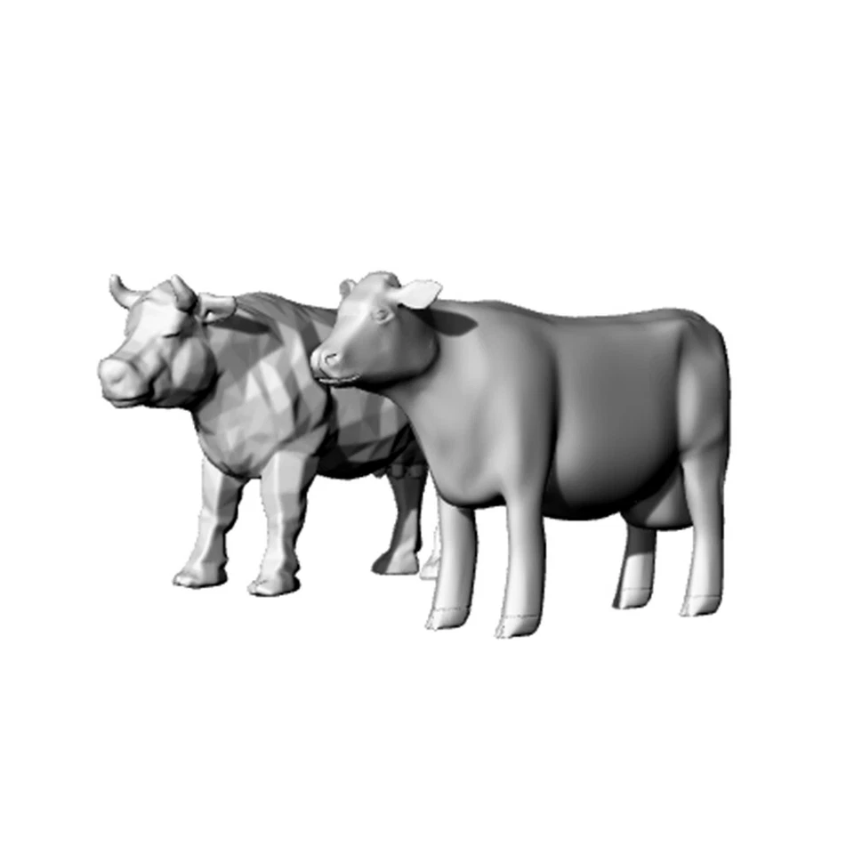 SSMODEL 1:72 Cow Cattle Model Farm Animal 4pcs - Image 1 of 1