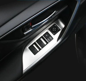 Switch Panel Matte Window Lift Cover Trim For 2019-2023 Toyota RAV4 Steel 4PCS - Picture 1 of 6