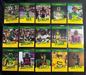 Oregon Ducks 2022 OnIt Athlete Football Trading Cards NIL Deal Complete Your Set