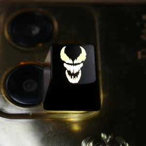 Casquette de clé rétroéclairée ABS noir logo Venom Symbrock - Photo 1/4