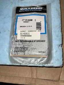 QUICKSILVER,MERCURY MARINE OEM, GENUINE,THERMOSTAT GASKET @2 ;P/N 27-814680 1. - Picture 1 of 3