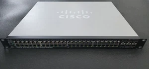 Cisco SG500X-48P-K9 500 Small Business 48-Port GE PoE+ 4-Port SFP+ Switch - Picture 1 of 9