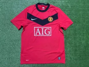 MANCHESTER UNITED FC ENGLAND 2009/2010 HOME FOOTBALL SHIRT JERSEY SIZE M NIKE - Picture 1 of 16