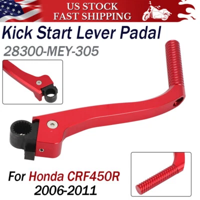 Kick Start Starter Lever Pedal Arm For Honda CRF 450 R 2006-2011 28300-MEY-305 Foto 1 de 4