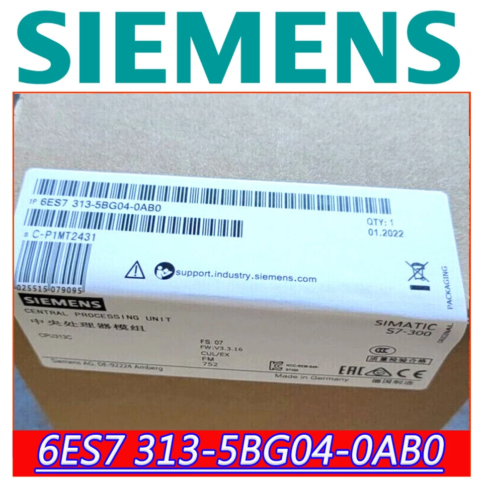 Siemens 6ES7 313-5BG04-0AB0 Processor/Controller