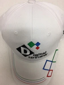 Digital ID View Hat Embroidered Cap with Adjustable Strap White Multi Color Logo - Picture 1 of 12