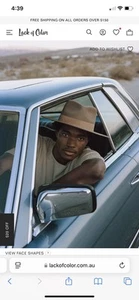 Lack of Colour fedora hat Brown - Picture 1 of 6