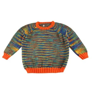Handknitted jumper 5-6 years multicolour pattern - Picture 1 of 9