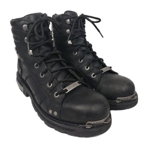 Harley-Davidson Stealth Motorrad Reitstiefel mit Spitze und Reißverschluss, Schwarz Gr. 11,5M - Bild 1 von 17